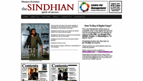 What Thesindhian.com website looked like in 2022 (1 year ago)