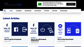 What Technokd.com website looked like in 2022 (1 year ago)