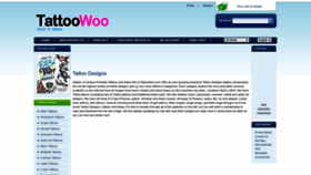 What Tattoowoo.com website looked like in 2022 (1 year ago)