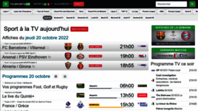 What Tv-sports.fr website looked like in 2022 (1 year ago)