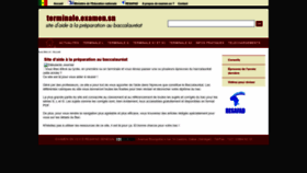 What Terminales.examen.sn website looked like in 2022 (1 year ago)