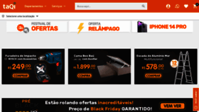 What Taqi.com.br website looked like in 2022 (1 year ago)