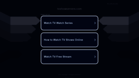 What Tvshowservers.com website looked like in 2022 (1 year ago)