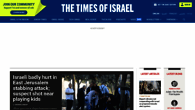 What Timesofisrael.com website looked like in 2022 (1 year ago)