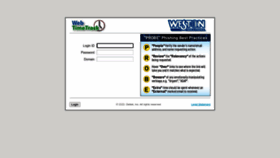 What Time.westonsolutions.com website looked like in 2022 (1 year ago)