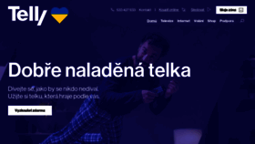 What Telly.cz website looked like in 2022 (1 year ago)