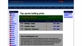 What Topbettingpick.com website looked like in 2022 (1 year ago)