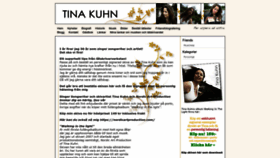 What Tinakuhn.com website looked like in 2022 (1 year ago)