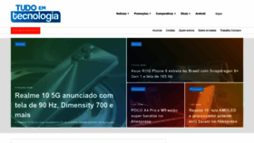 What Tudoemtecnologia.com website looked like in 2022 (1 year ago)