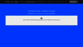 What Translatesubtitles.co website looked like in 2022 (1 year ago)
