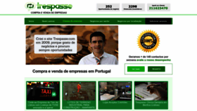 What Trespasse.com website looked like in 2022 (1 year ago)