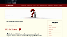 What Thinkabout.ch website looked like in 2022 (1 year ago)