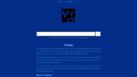 What Tubidy.today website looked like in 2022 (1 year ago)