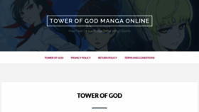 What Thetowerofgod.com website looked like in 2022 (1 year ago)
