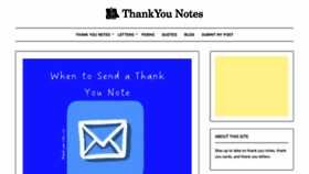 What Thank-you-notes.com website looked like in 2022 (1 year ago)