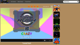 What Tunnelrush.co website looked like in 2022 (1 year ago)