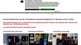 What Tierarzt-ee.de website looked like in 2022 (1 year ago)