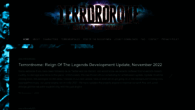 What Terrordrome-thegame.com website looked like in 2022 (1 year ago)