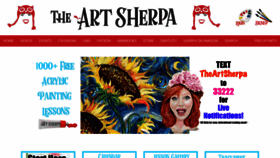 What Theartsherpa.com website looked like in 2022 (1 year ago)