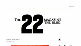 What The22blog.com website looked like in 2022 (1 year ago)