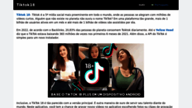 What Tiktok18apk.club website looked like in 2022 (3 years ago)
