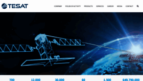 What Tesat.de website looked like in 2022 (1 year ago)