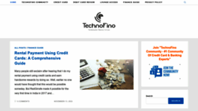 What Technofino.in website looked like in 2022 (1 year ago)
