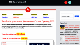 What Tnrecruitment.in website looked like in 2022 (1 year ago)