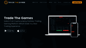 What Tradethegames.com website looked like in 2022 (1 year ago)