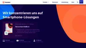 What Tenorshare.de website looked like in 2022 (1 year ago)