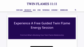 What Twinflames1111.com website looked like in 2022 (1 year ago)