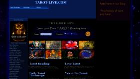 What Tarot-live.com website looked like in 2022 (1 year ago)