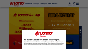 What Thueringenlotto.de website looked like in 2022 (1 year ago)