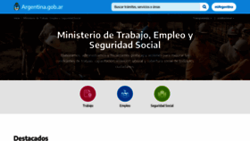 What Trabajo.gob.ar website looked like in 2022 (1 year ago)