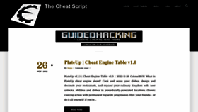 What Thecheatscript.com website looked like in 2022 (1 year ago)