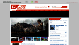 What Todojuegos.com website looked like in 2022 (1 year ago)
