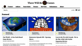 What Therewillbe.games website looked like in 2022 (1 year ago)