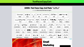 What Textfacescopy.com website looked like in 2022 (1 year ago)
