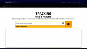 What Trackdz.com website looked like in 2022 (1 year ago)