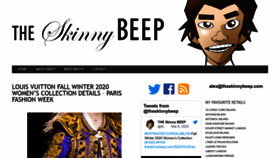 What Theskinnybeep.com website looked like in 2022 (1 year ago)
