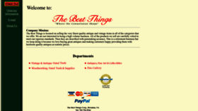 What Thebestthings.com website looked like in 2022 (1 year ago)