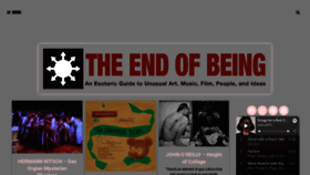 What Theendofbeing.com website looked like in 2022 (1 year ago)