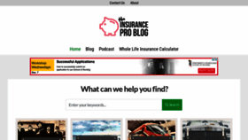 What Theinsuranceproblog.com website looked like in 2022 (1 year ago)