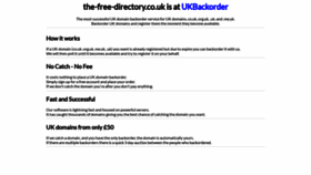 What The-free-directory.co.uk website looked like in 2022 (1 year ago)