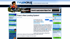 What Tylercruz.com website looked like in 2022 (1 year ago)