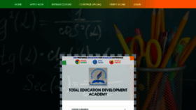 What Tedaschools.org website looked like in 2022 (1 year ago)