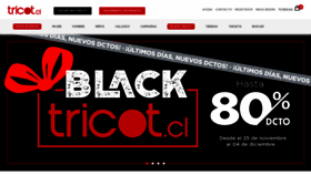 What Tricot.cl website looked like in 2022 (2 years ago)