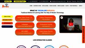 What Theonlinegurukul.com website looked like in 2022 (1 year ago)