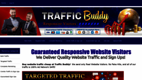 What Trafficbuddy.net website looked like in 2022 (1 year ago)