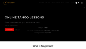 What Tangomeet.com website looked like in 2022 (1 year ago)